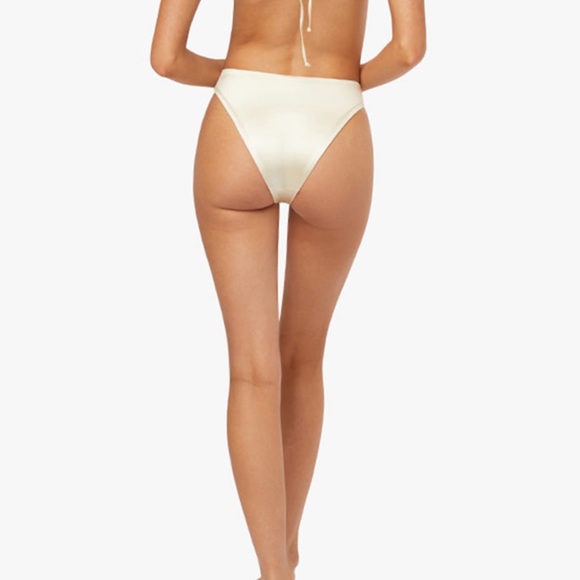 WEWOREWHAT SHELL BORDER COOPER TOP & CLASSIC SCOOP BOTTOM IN SANDSHELL, SIZE S - Picture 10 of 11